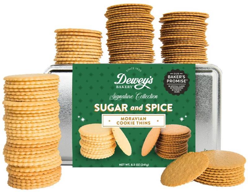 8.5 oz. Sugar & Spice Duo Cookie Tin,DWY768079
